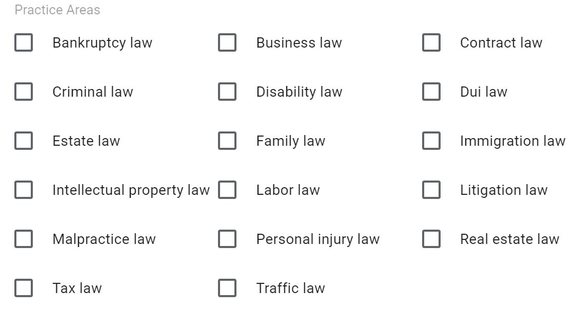 attorney options for local service ads