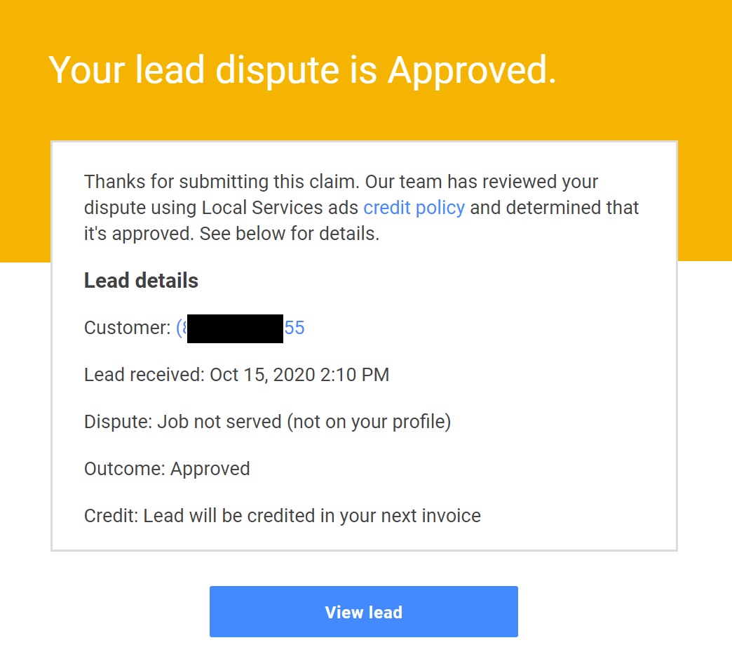 LSA dispute approved