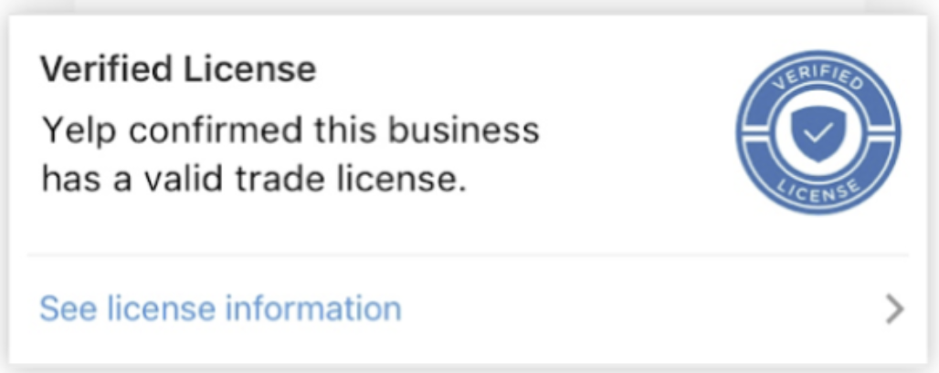 yelp verified badge