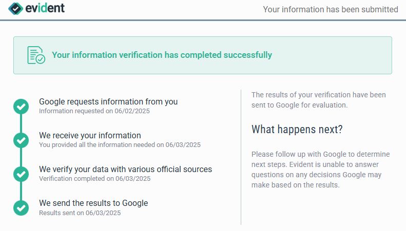evident screenshot