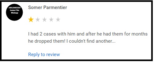example of a negative review
