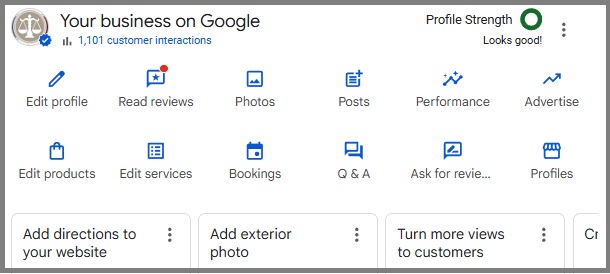 GBP Dashboard for Lawyers