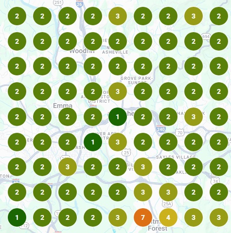 good GBP rankings screenshot