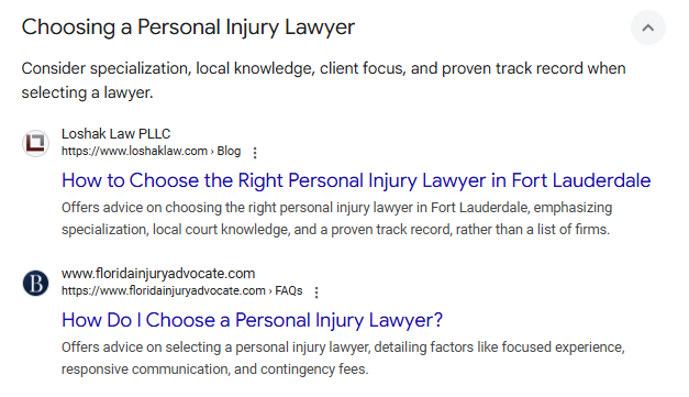 screenshot - choosing a lawyer